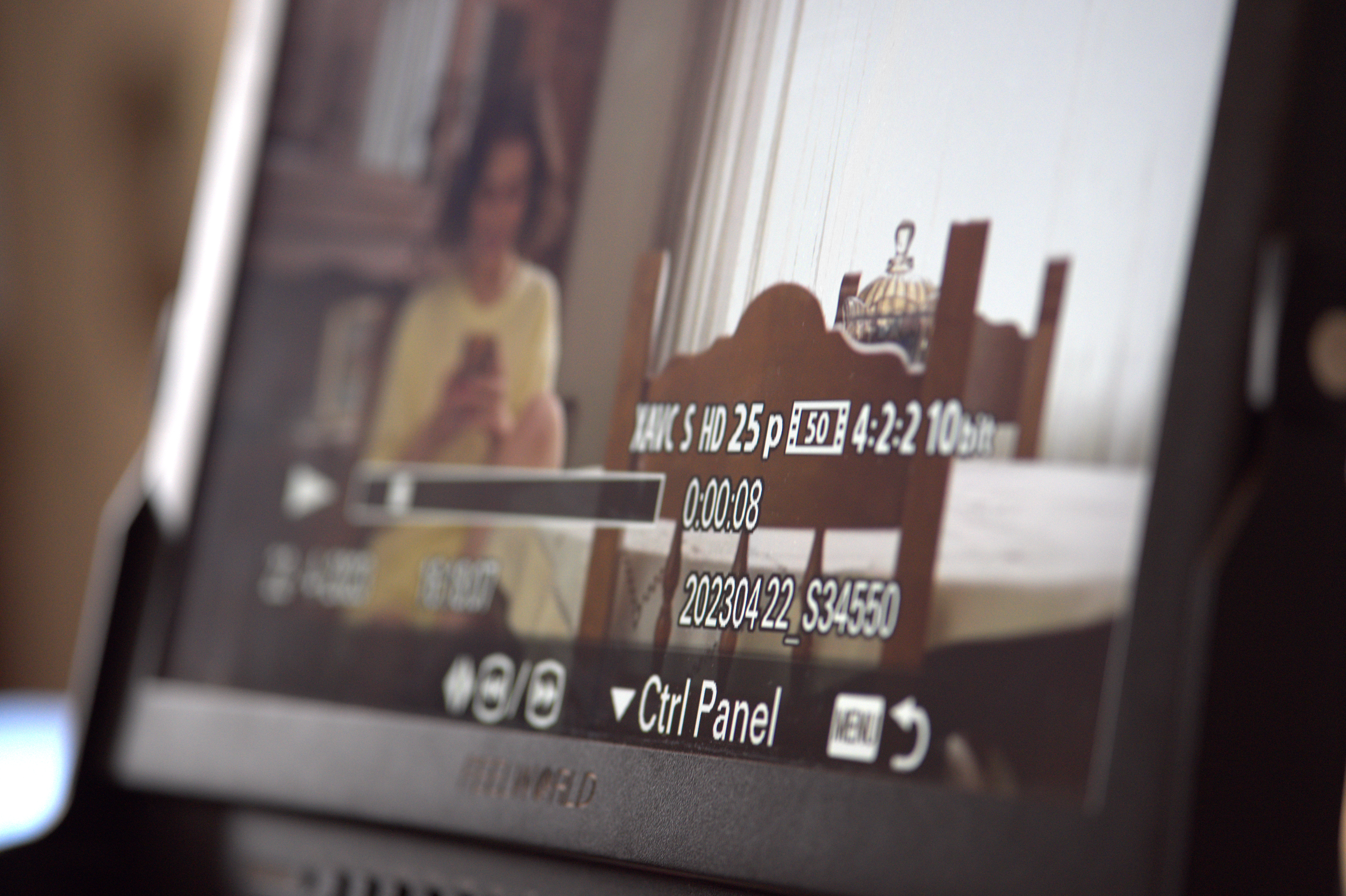Director and crew during filming